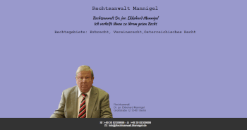 Bild der Webseite Rechtsanwalt Dr.Mannigel